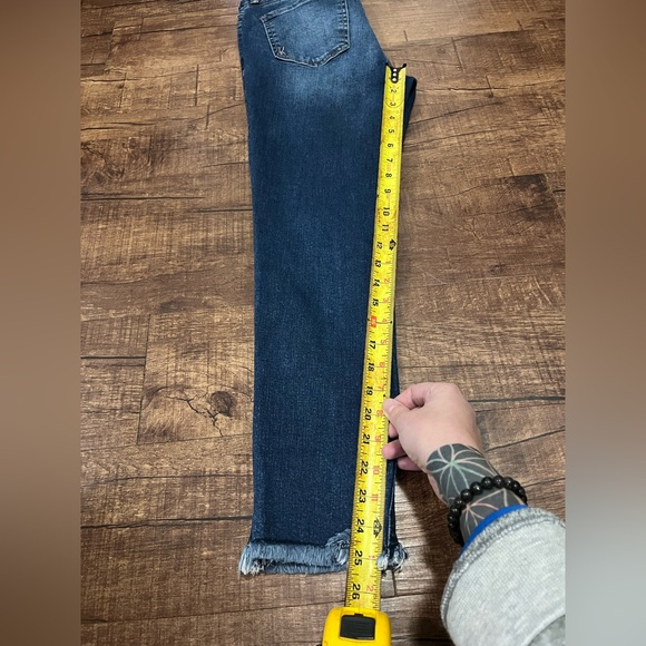 Kut from the Kloth Dark Blue Carlo Ankle Skinny Jeans Size 6 - Picture 8 of 11